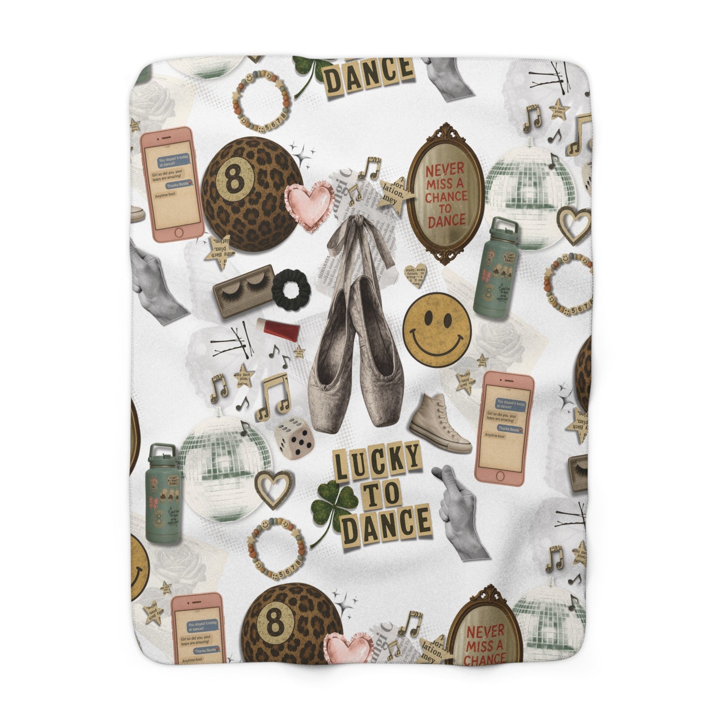 THE DANCER-WHITE SHERPA BLANKET