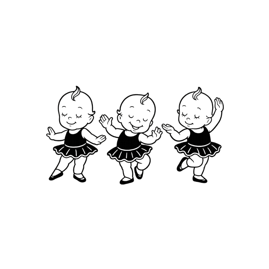 BLACK & WHITE STICKERS