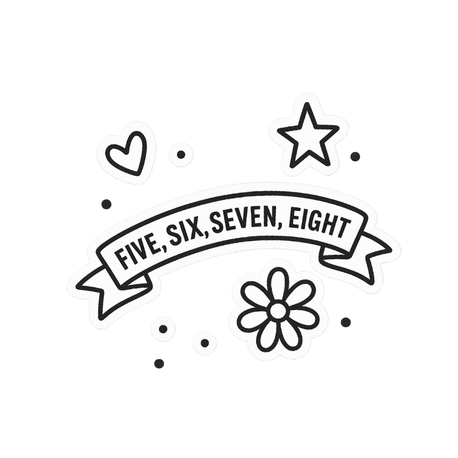 BLACK & WHITE STICKERS