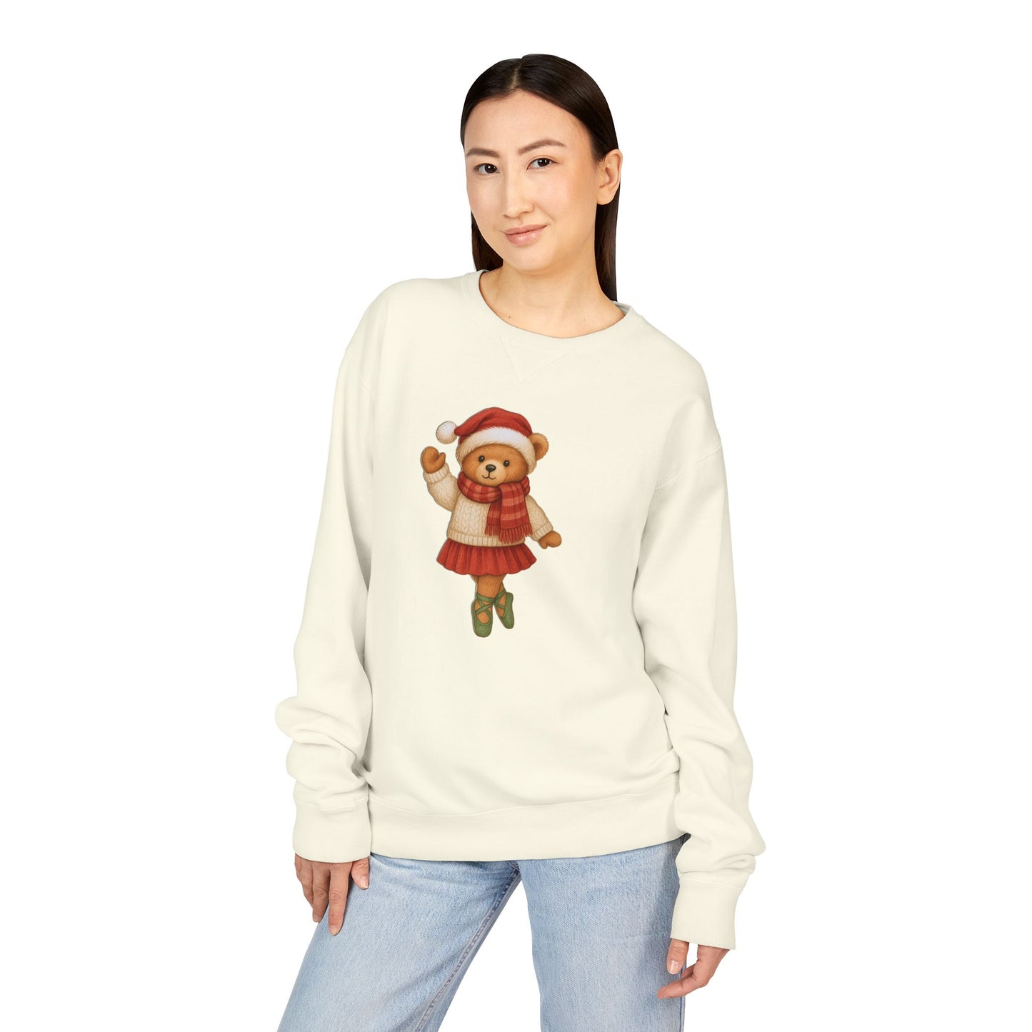 Holiday Bear Sweatshirt — Cute Christmas Teddy Bear Crewneck