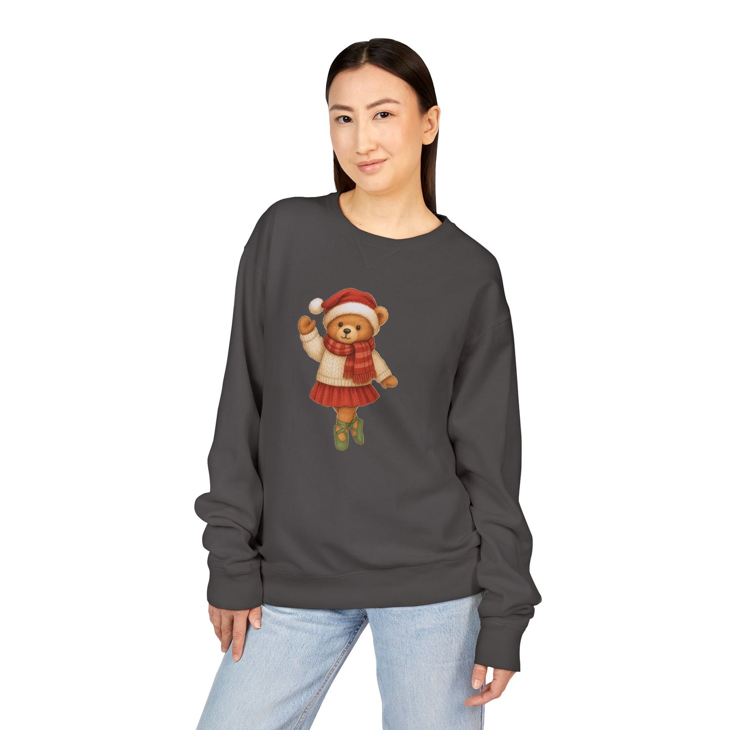 Holiday Bear Sweatshirt — Cute Christmas Teddy Bear Crewneck