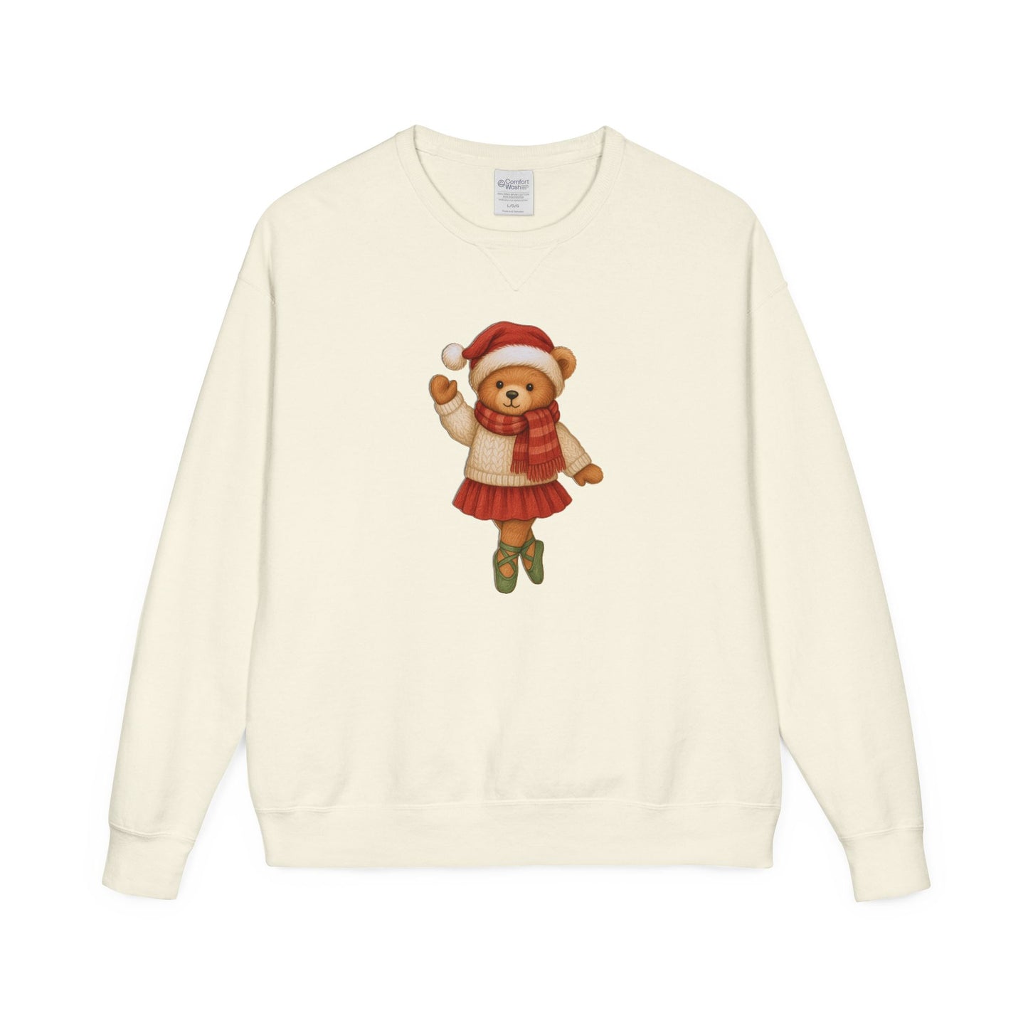 Holiday Bear Sweatshirt — Cute Christmas Teddy Bear Crewneck