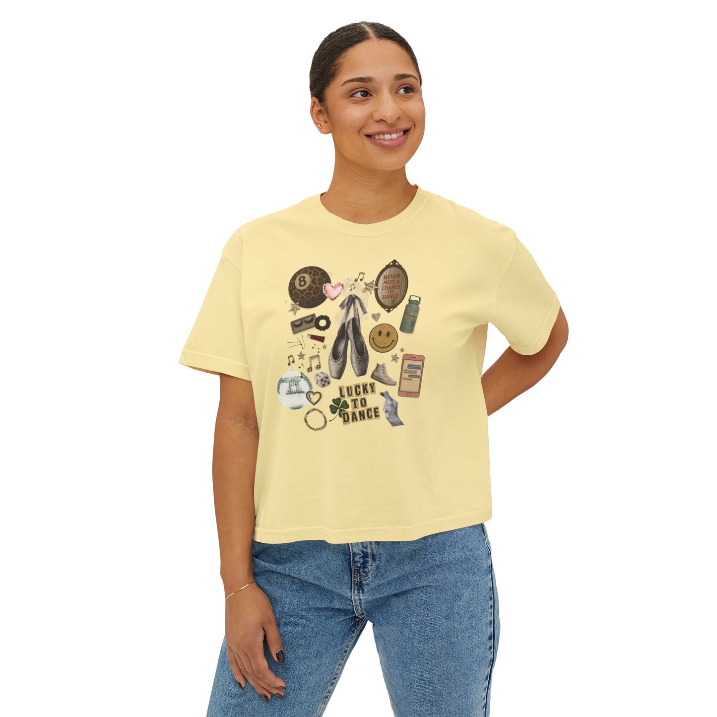 DANCER VINTAGE VIBES CROPPED-TEE