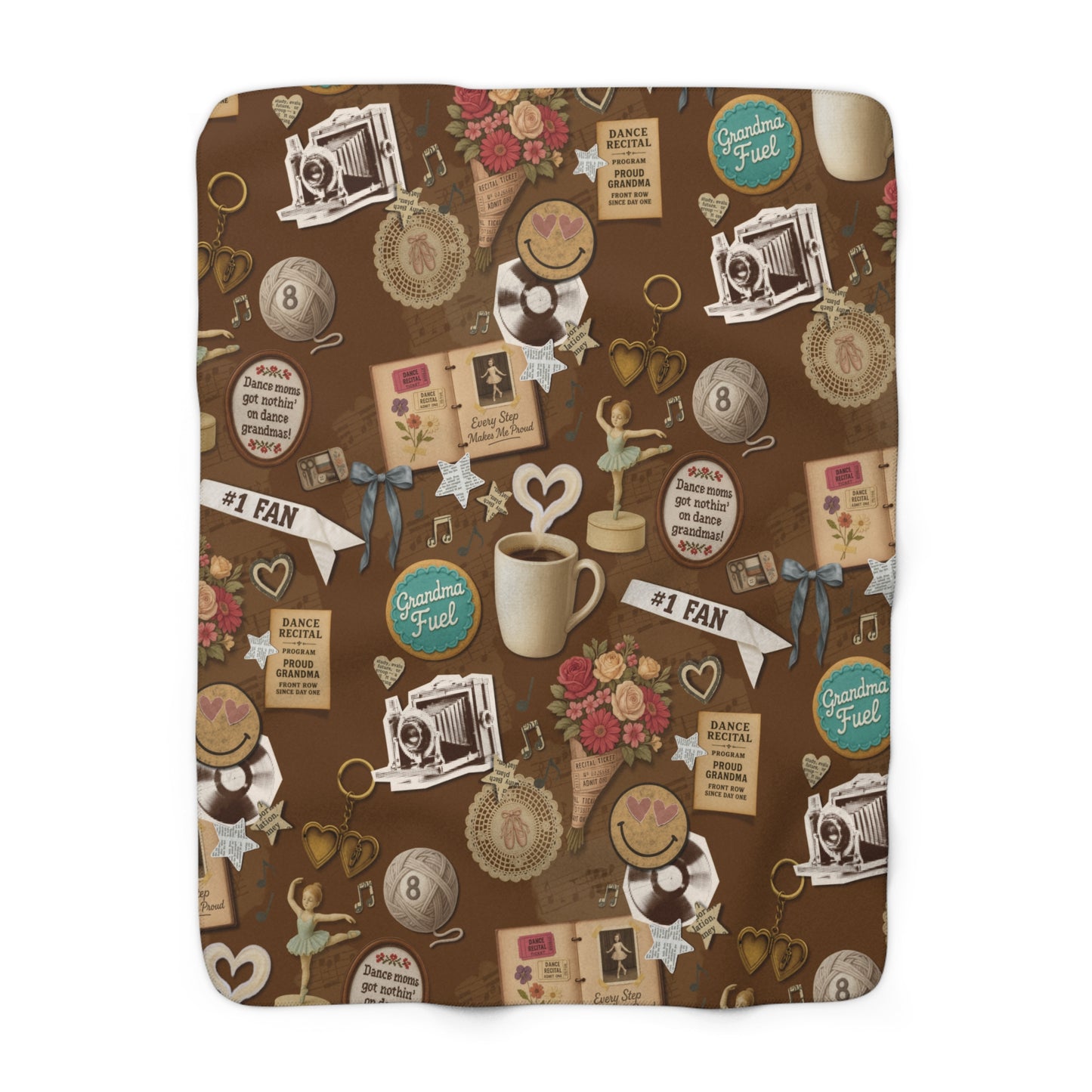 THE DANCE GRANDMA-SHERPA BLANKET