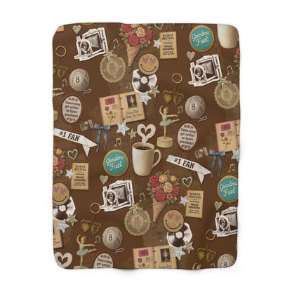 THE DANCE GRANDMA-SHERPA BLANKET