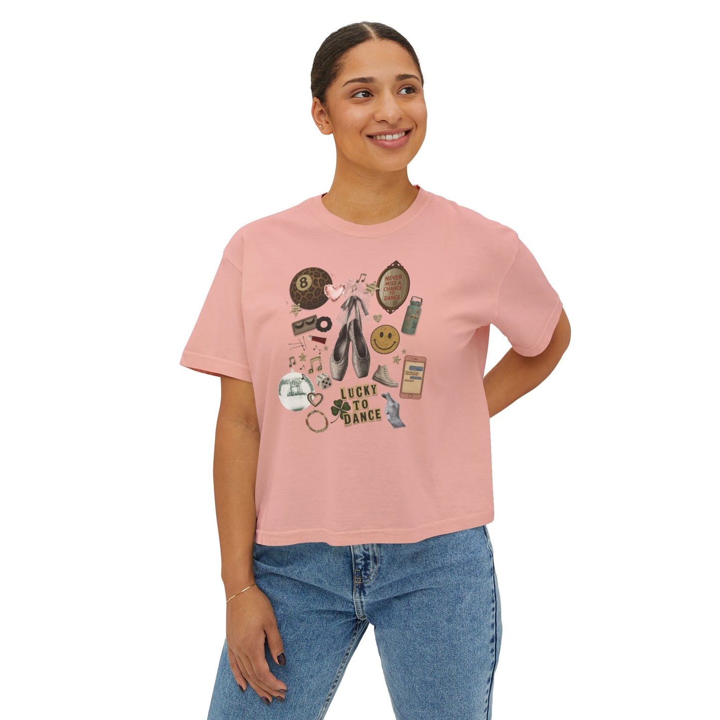 DANCER VINTAGE VIBES CROPPED-TEE