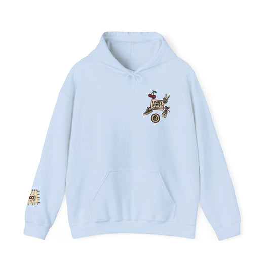 Faux Patch Dance Graphic Hoodie