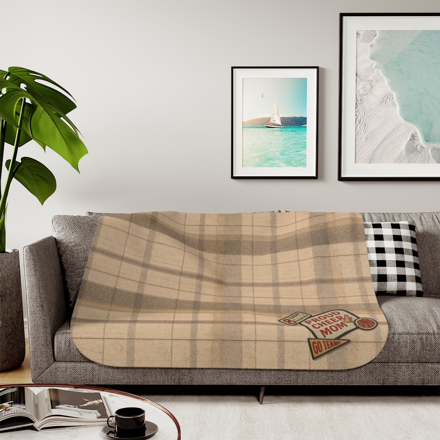CHEER MOM SHERPA BLANKET