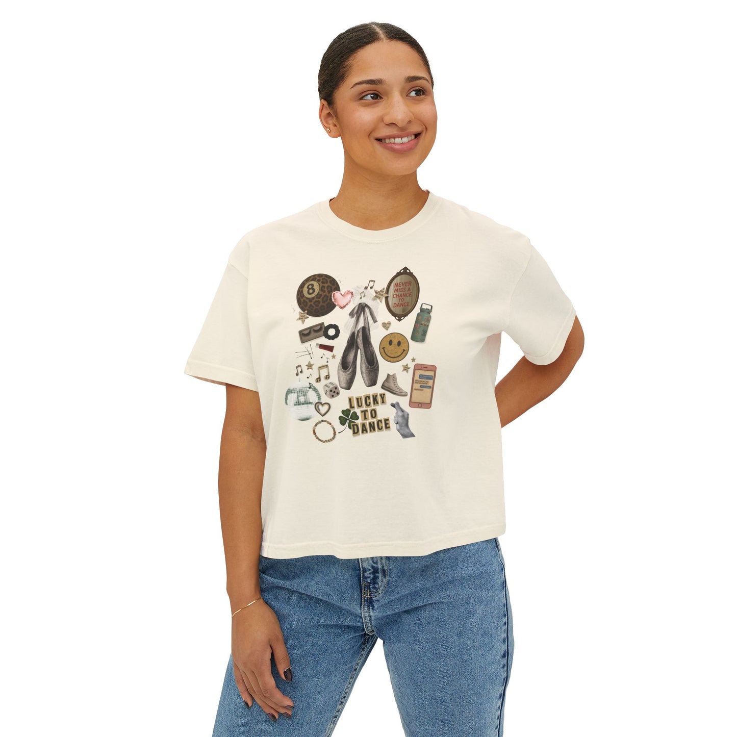 DANCER VINTAGE VIBES CROPPED-TEE