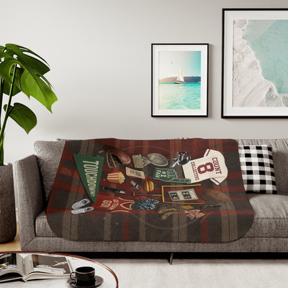 VARSITY VIBES SHERPA BLANKET