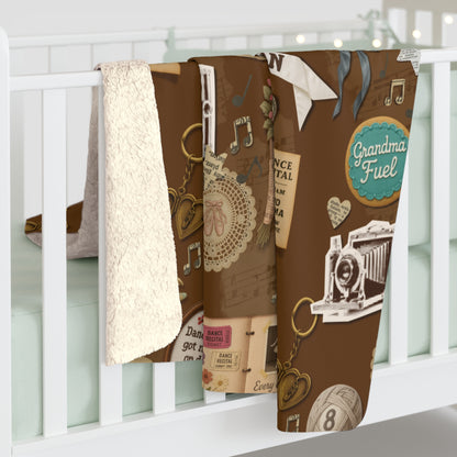 THE DANCE GRANDMA-SHERPA BLANKET